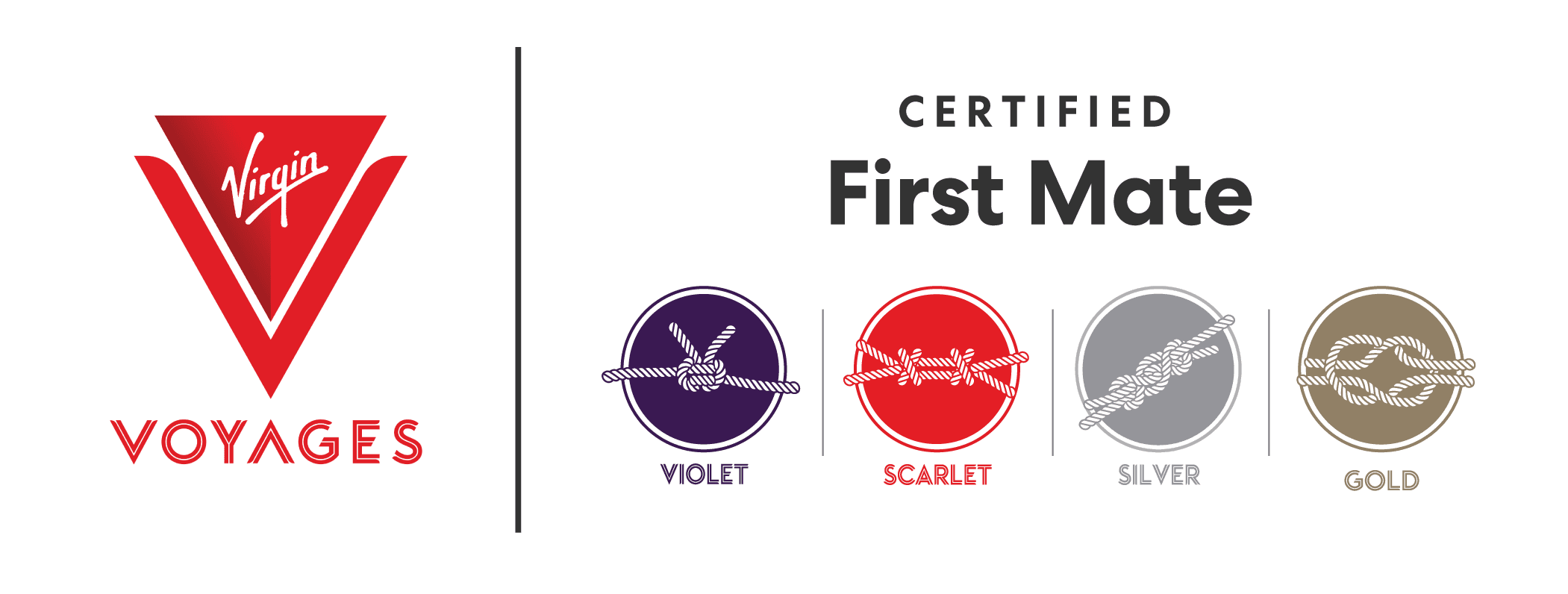 Visual guide showing the difference between violet and scarlet colors.