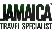 Jamaica Travel Specialists logo with green and black text.