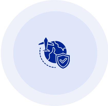 Illustration of a brain with a shield symbolizing protection and security.